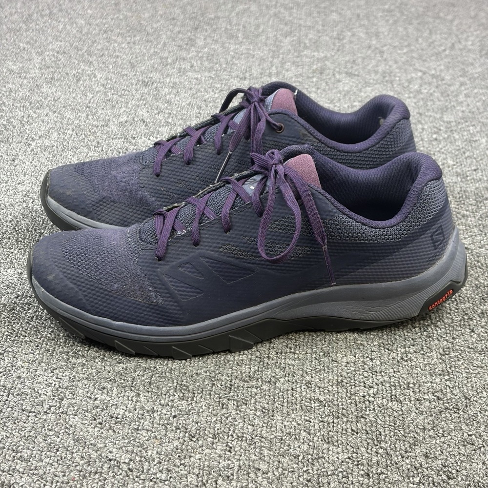 Salomon Outline Trail Contagrip Purple Hiking Shoes Women's Size 9.5